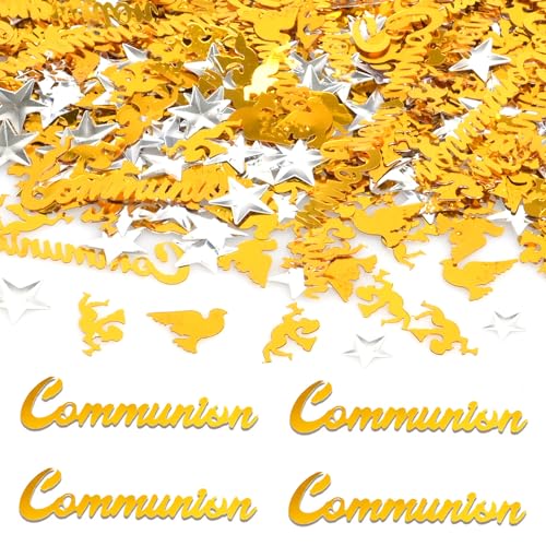 iZoeL 30g Kommunion Konfetti Deko Gold Tischdeko Taufe Engel Sterne Konfetti Streudeko für Junge Mädchen Taufe Erstkommunion Party Deko Tisch iZoeL 30g Kommunion Konfetti Deko Gold Tischdeko Taufe Engel Sterne Konfetti Streudeko für Junge Mädchen Taufe Erstkommunion Party Deko Tisch von iZoeL