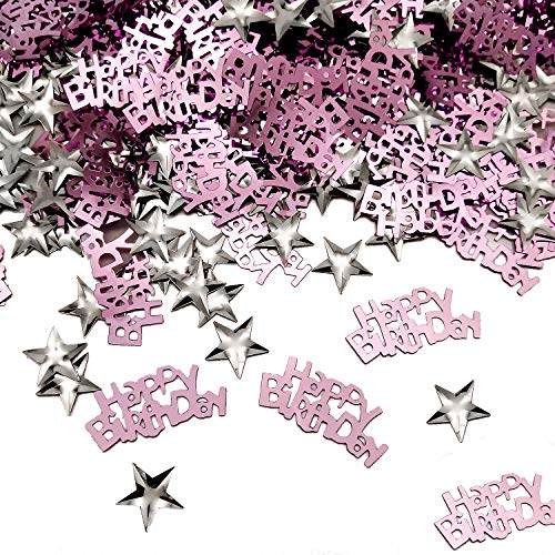 iZoeL Happy Birthday Konfetti in Rosa Sterne Konfetti 30g Geburtstagskonfetti Tischdeko Tischkonfetti Streudeko iZoeL Happy Birthday Konfetti in Rosa Sterne Konfetti 30g Geburtstagskonfetti Tischdeko Tischkonfetti Streudeko von iZoeL