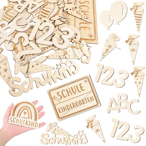 iZoeL XL Einschulung Konfetti Holz 10-15cm Schulkind Konfetti Groß Einschulung Deko Tischdeko Streudeko Tischdekoration für Schuleinführung Schulanfang Einschulung Junge und Mädchen iZoeL XL Einschulung Konfetti Holz 10-15cm Schulkind Konfetti Groß Einschulung Deko Tischdeko Streudeko Tischdekoration für Schuleinführung Schulanfang Einschulung Junge und Mädchen von iZoeL
