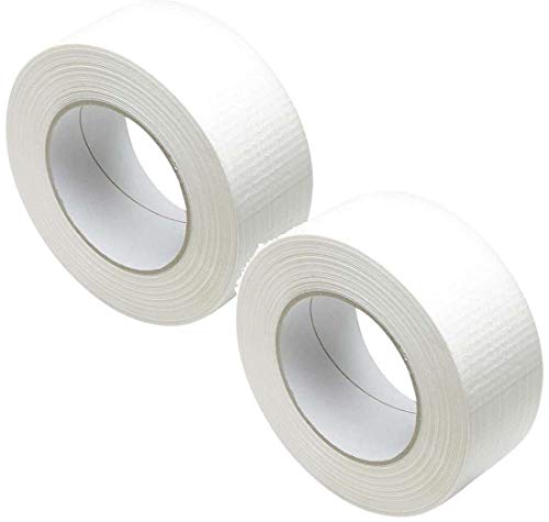 iapyx 2 Rollen Klebeband Gewebeband Panzerband Panzertape 50m X 48mm weiss von iapyx