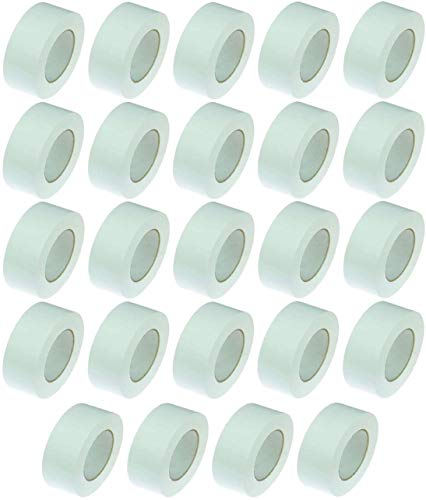 iapyx 24 Rollen Klebeband Gewebeband 50 m x 48 mm WEISS - Panzerband Steinband Gaffa Tape Reparaturband (Weiss, 24 Rollen) von iapyx