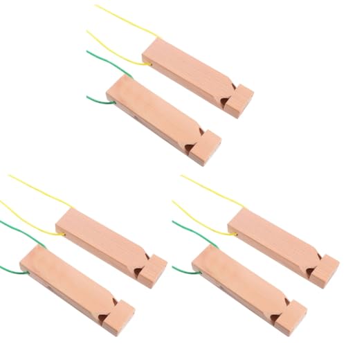 6 Stück Holz-Zugpfeife, Musikinstrument für Kinder, Partyzubehör, Beige, 13 x 3 x 5 cm, 2 Stück pro Packung 6 Stück Holz-Zugpfeife, Musikinstrument für Kinder, Partyzubehör, Beige, 13 x 3 x 5 cm, 2 Stück pro Packung von ibasenice