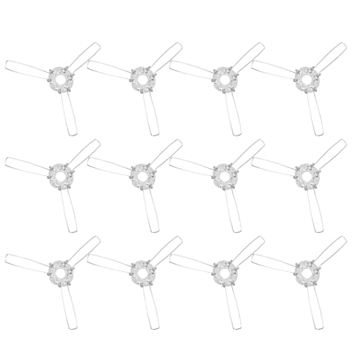 Lampenschattenhalterring Lampenschirmhalter Rahmenring 12 stücke Lampe Halter Federhalterung Tuch Lampe Clip Federhalterung Lampenschirm Metallring Lampenschattenhalterteile von ibasenice