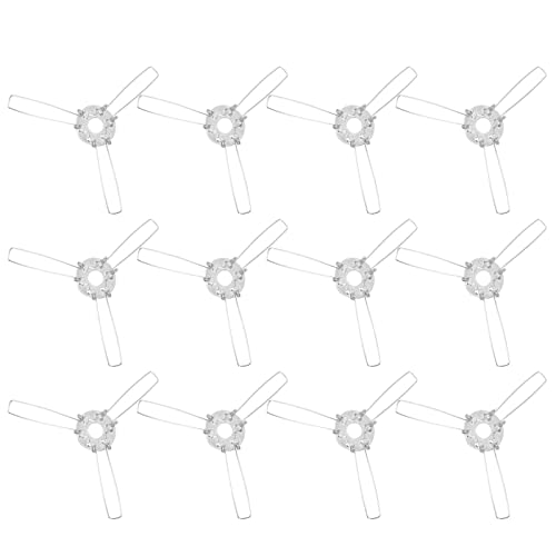 Lampenschattenhalterring Lampenschirmhalter Rahmenring 12 stücke Lampe Halter Federhalterung Tuch Lampe Clip Federhalterung Lampenschirm Metallring Lampenschattenhalterteile von ibasenice