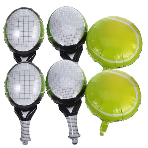 ibasenice 1 Satz Aufblasbare Tennisdekoration Partyballons Für Tennis Ball Tennisball-ballon Ballondekor Dekorative Luftballons Zum Geburtstag Ballonstütze Partygeschenk Aluminiumfolie von ibasenice