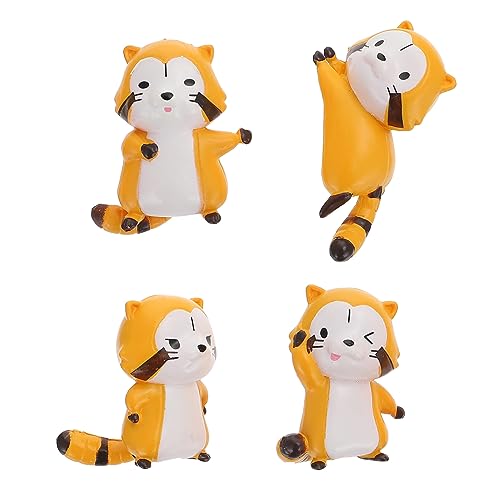 ibasenice 1 Satz Backkuchendekoration Ornamente Tiere Dekorationen Miniatur Waschbärfiguren Mini-tierfiguren Waschbär-statuen Blumentopf Harzdekor Harz-waschbär- Gelb Pvc 4 Stück ibasenice 1 Satz Backkuchendekoration Ornamente Tiere Dekorationen Miniatur Waschbärfiguren Mini-tierfiguren Waschbär-statuen Blumentopf Harzdekor Harz-waschbär- Gelb Pvc 4 Stück von ibasenice