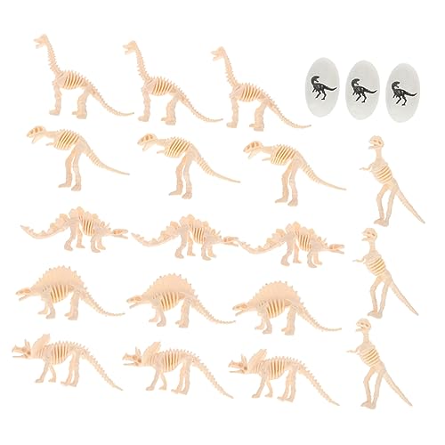 ibasenice 1 Satz Dinosaurier-modell Partygeschenke Skelettknochenmodell Dinosaurierskelette Dinosaurier-skelett Zubehör Für Partykuchen Dinosaurier-cupcake-topper Kuchen Liefert Pvc von ibasenice
