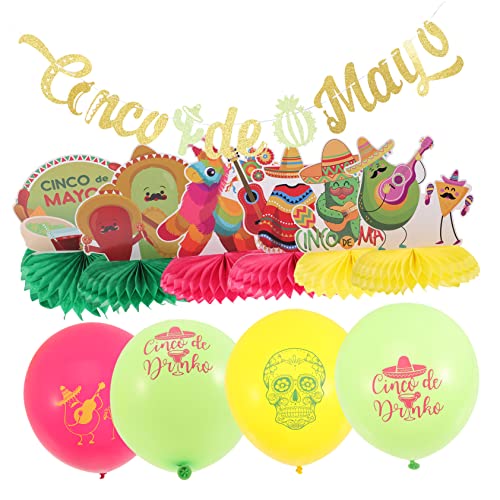 ibasenice 1 Satz Foto Requisiten Tischdekoration für Partys Dekorationen für Partys Fiesta Ballongirlande Karneval kinderparty mitgebsel sommerdeko Sommerparty-Ornamente Partyschmuck Papier von ibasenice