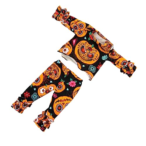 ibasenice 1 Satz Halloween-puppenkleidung Puppe Dekorative Kleidung 18-Zoll-puppenkleidung 18-Zoll-Puppen-Outfits Puppe Trägt Kleidung Puppe Halloween-Kleidung Black Stoff von ibasenice