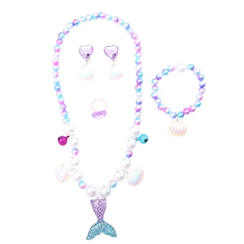 ibasenice 1 Satz Halskette für armbänder für kinderschmuck Kindergeburtstag gastgeschenke Süße Schmuck ohrring verschlüsse Meerjungfrau Armband Halsverzierung Ohrschmuck Harz ibasenice 1 Satz Halskette für armbänder für kinderschmuck Kindergeburtstag gastgeschenke Süße Schmuck ohrring verschlüsse Meerjungfrau Armband Halsverzierung Ohrschmuck Harz von ibasenice