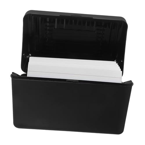 ibasenice 1 Satz Karteikarten Aufbewahrungsbox mit Liniertem Notizblock Praktischer Memo Halter für Büro Schule und Zuhause mit Weißen Notizkarten Platzsparendes Design für Optimale von ibasenice