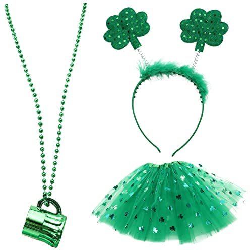 ibasenice Patrick Kostüm Zubehör St. Patrick's Day Tutu Pack Jungen und Mädchen Kleid Kopfbedeckung ibasenice Patrick Kostüm Zubehör St. Patrick's Day Tutu Pack Jungen und Mädchen Kleid Kopfbedeckung von ibasenice