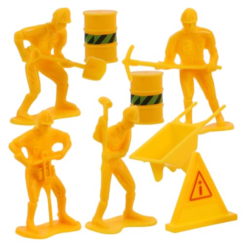 ibasenice 8-teiliges Set Mit Mini-bauarbeiterfiguren Realistische Spielzeugbagger-kuchenfiguren Aus Kunststoff Für Die Geburtstagsdekoration Von Jungen ibasenice 8-teiliges Set Mit Mini-bauarbeiterfiguren Realistische Spielzeugbagger-kuchenfiguren Aus Kunststoff Für Die Geburtstagsdekoration Von Jungen von ibasenice