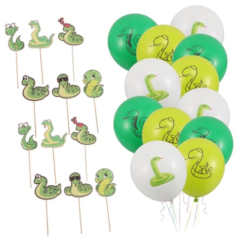 ibasenice 1 Satz Schlangenballondekoration Schlangenballons Schlangen Party Deko Schlangen Deko Set Party Dekoration Set tiere geburtstagsparty zubehör Luftballons für Tierpartys Papier von ibasenice