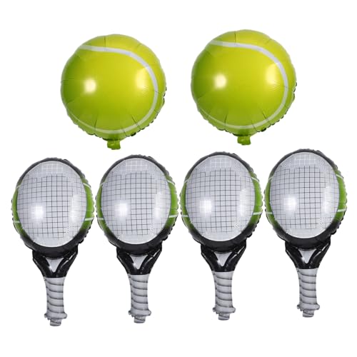 ibasenice 1 Satz Tennisball und Schläger Folienballons Teiliges Partydekor für Sportmottopartys für Geburtstagsfeiern Langlebig und Luftdicht für Lebendige Feierlichkeiten ibasenice 1 Satz Tennisball und Schläger Folienballons Teiliges Partydekor für Sportmottopartys für Geburtstagsfeiern Langlebig und Luftdicht für Lebendige Feierlichkeiten von ibasenice