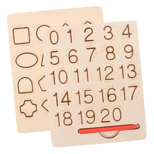 ibasenice 1 Satz schultafel für Kindergarten Pädagogisches magnetische Rätsel Alphabet-Poster Alphabettafel aus Holz Doppelseitiges Zeichenbrett für Buchstaben von ibasenice