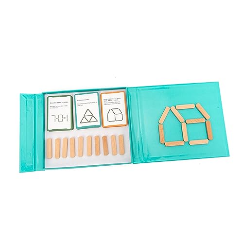 ibasenice 1 Set Denkspielzeug Für Eisstäbchen Rechenspielzeug Für Pädagogisches Lernen Zählstäbchen Lernhilfe DIY Holzstäbchen Magnetisches Rechenspielzeug DIY Holzbastelstäbchen von ibasenice