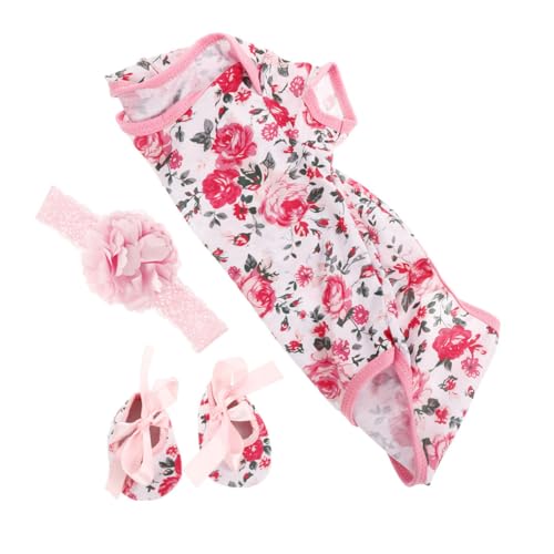 ibasenice 1 Set Teiliges Set Reborn Babypuppen Babyschuhe Neugeborenen Mädchen Kleidung Babykleidung Reborn Puppen Outfits Kleidung Reborn Babydoll Kleidung Babypuppenzubehör Bodys von ibasenice