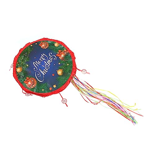 ibasenice 1 Stück Weihnachtspinata für kinderspielzeug weihnachts dekoration kid toys Plätzchen Kekse Zinn Weihnachtsfeier Piñata Weihnachts-Piñata Papier Colorful von ibasenice