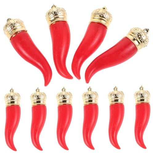 ibasenice 10 STK. Chili-Pfeffer-Charme künstlicher Pfeffer roter Pfeffer-Charme simuliertes Pfeffermodell Lebensmittel-Anhänger Mini-Gemüseanhänger Lebensmittelschmuck Pfefferschmuck Plastik ibasenice 10 STK. Chili-Pfeffer-Charme künstlicher Pfeffer roter Pfeffer-Charme simuliertes Pfeffermodell Lebensmittel-Anhänger Mini-Gemüseanhänger Lebensmittelschmuck Pfefferschmuck Plastik von ibasenice
