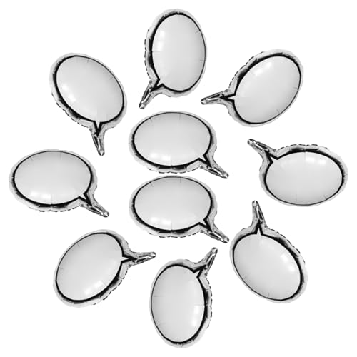 ibasenice 10 Stück Aluminiumfolie Luftballons Sprechblase Blanko Zum Beschriften DIY Partydekoration Für Hochzeiten Verlobungen Geburtstage Kreative Feieraccessoires ibasenice 10 Stück Aluminiumfolie Luftballons Sprechblase Blanko Zum Beschriften DIY Partydekoration Für Hochzeiten Verlobungen Geburtstage Kreative Feieraccessoires von ibasenice