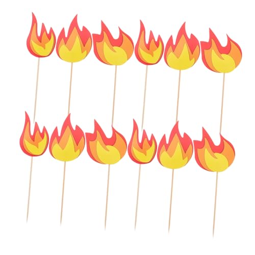 ibasenice 10 Stück Feuerwehr Kuchen Deko Feuerwehrauto Geburtstagsdekoration für Feuerwehr Party Zubehör für Themenparty Einfache Anwendung Vielseitig Geeignet von ibasenice