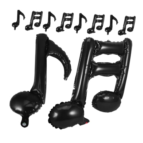 ibasenice Luftballons in Musiknotenform Dekorationen 10 Stück Für Geburtstagskonzerte Und Barparty-dekorationen von ibasenice