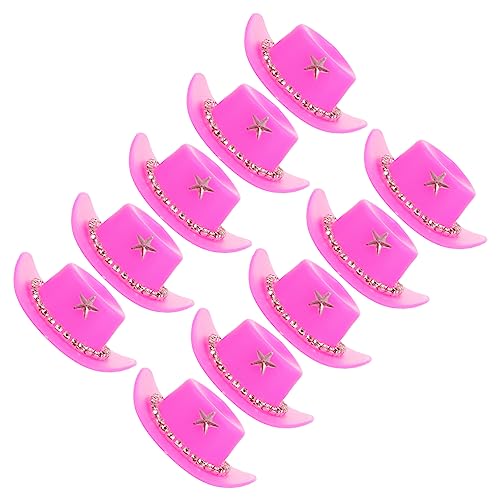ibasenice 10 Stück Plüsch Mit Cowgirl-Hut Cremefarbener Hut Geburtstagshut Puppenhüte Strohhut Cowboyhut Aus Schaumstoff Mini-cowboyhut Cowboyhüte Weißer Hut Funkelnder Cowboyhut Plastik ibasenice 10 Stück Plüsch Mit Cowgirl-Hut Cremefarbener Hut Geburtstagshut Puppenhüte Strohhut Cowboyhut Aus Schaumstoff Mini-cowboyhut Cowboyhüte Weißer Hut Funkelnder Cowboyhut Plastik von ibasenice