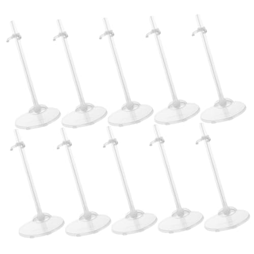 ibasenice 10 Stück Puppen-Display-Halterung Für Bob Figurenständer Einfaches Puppenregal Puppenhalterung Puppengestelle Puppenfigur Stand Actionfigur Puppenständer Plastik von ibasenice
