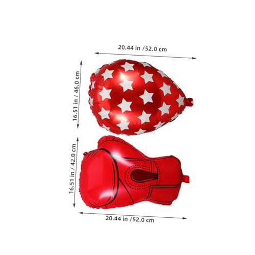ibasenice 10 Stück Teiliges Boxing Glove Folienballons in Rot Sportliche Partydekorationen für Geburtstags Wrestling-events Aluminiumfolie Luftballons im Boxhandschuh-design für Boxing Party ibasenice 10 Stück Teiliges Boxing Glove Folienballons in Rot Sportliche Partydekorationen für Geburtstags Wrestling-events Aluminiumfolie Luftballons im Boxhandschuh-design für Boxing Party von ibasenice