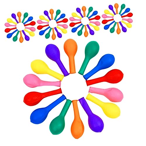 ibasenice 100 Stück Fluoreszierender Ballon Luftballons Groß Luftballons in Pastellfarben Led Blasendekorationen Für Party Neonballons Innen Bunt Mehrfarbig Partyballons Weiß Emulsion von ibasenice