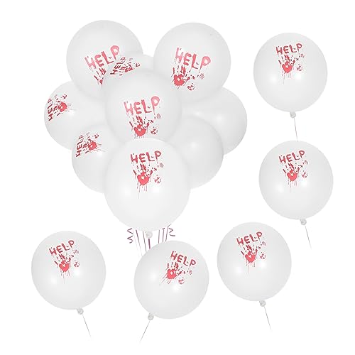 ibasenice 100 Stück Handballon Halloween-party-ballon Halloween-handabdruck-luftballons Horror-geburtstagsdekoration Gruselige Halloween-luftballons Latexballons Weiß Emulsion ibasenice 100 Stück Handballon Halloween-party-ballon Halloween-handabdruck-luftballons Horror-geburtstagsdekoration Gruselige Halloween-luftballons Latexballons Weiß Emulsion von ibasenice