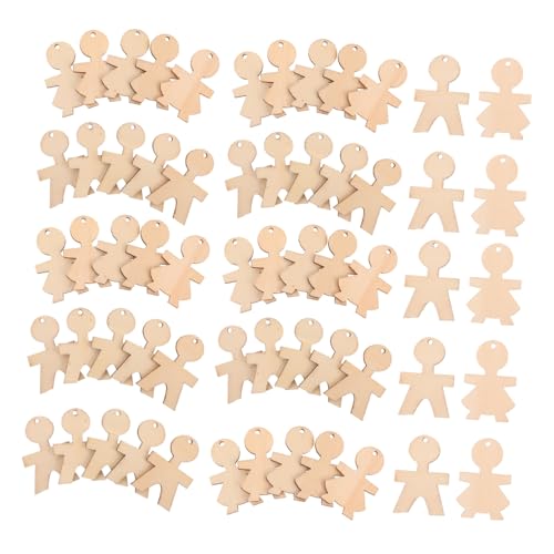 ibasenice 100 Stück Holzfiguren Jungen Mädchen Formen zum Basteln Robuste Holzteile für DIY Kunstprojekte zum Bemalen Bekleben als Hängende Dekoration für Schule und Party ibasenice 100 Stück Holzfiguren Jungen Mädchen Formen zum Basteln Robuste Holzteile für DIY Kunstprojekte zum Bemalen Bekleben als Hängende Dekoration für Schule und Party von ibasenice
