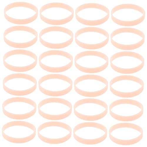 ibasenice 100st Leuchtendes Silikonarmband Party Grünes Armband Glühen Armbinden Favorisieren Lasst Uns Led-leuchtarmbänder Armreifen Teenager Konzert Rave Liste Bands Korb Kieselgel Orange von ibasenice