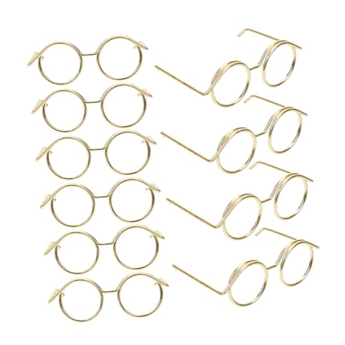 ibasenice 10St Puppenzubehör puppentasche Puppen Kleidung einmachgläser Mini weingläser klein kleine ferngläser Basteln Sie eine Brille zum Dekorieren Miniatur-Puppenbrille Metall Golden ibasenice 10St Puppenzubehör puppentasche Puppen Kleidung einmachgläser Mini weingläser klein kleine ferngläser Basteln Sie eine Brille zum Dekorieren Miniatur-Puppenbrille Metall Golden von ibasenice