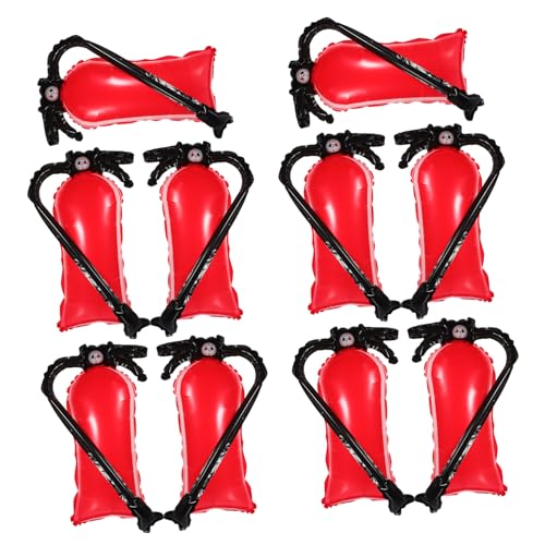 ibasenice 10Stücke Aufblasbare Feuerwehrballons Form Aluminiumfolie Deko Für Geburtstagspartys Festliche Luftballons Für Erwachsene von ibasenice
