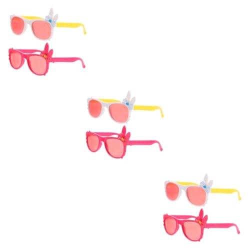 ibasenice 12 STK Puppenbrille Mini-Spielzeug Us-zubehör Gläser Schmücken Sonnenbrille Mädchenspielzeug Brillen Für Puppen Lustige Brillendekore Brille Für Puppe Brillengestelle Plastik von ibasenice
