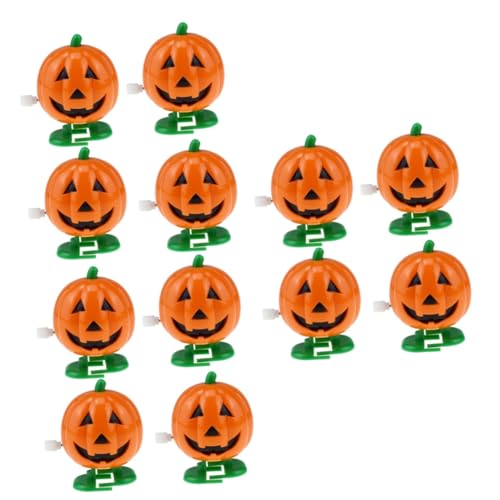 ibasenice 12 STK für Kinder Laufendes Spielzeug Pinata-Füller Geschenke für Kleinkinder Spielzeuge Haargummis Aufziehkürbis Halloween-Partybevorzugung niedlich Uhrwerk kleines Geschenk von ibasenice