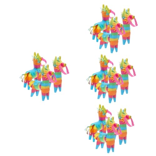 ibasenice 12 Stk Mexikanische Piñata Plüschtiere mexikanisches Dekor Spielzeug komfetti Ornament handgefertigte Pinata Papier Babyparty-Piñata Süssigkeit schmücken Partybedarf Requisiten von ibasenice