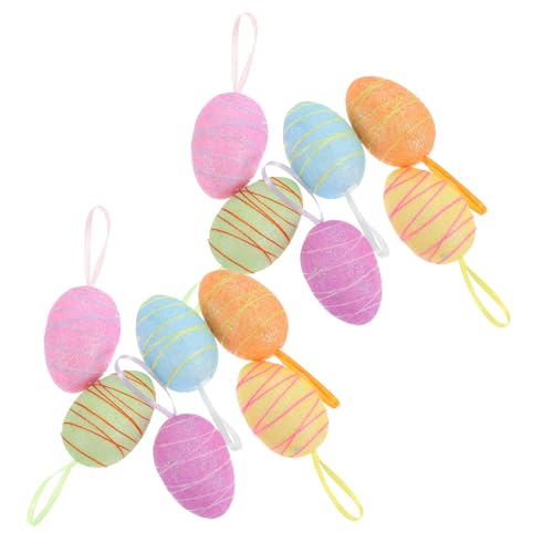 ibasenice 12 Stück Mini Eier für Osterdekoration für Festliche Anlässe Heimfeiern und Familienzusammenkünfte ibasenice 12 Stück Mini Eier für Osterdekoration für Festliche Anlässe Heimfeiern und Familienzusammenkünfte von ibasenice