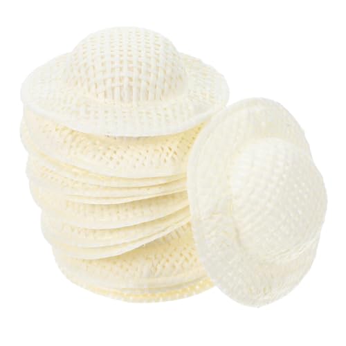 ibasenice 12 Stück Miniaturhüte Teiliges Weiße Woven Puppenhüte für DIY Dekoration Reisefreundlich Vielseitig Einsetzbar als Fotorequisiten und Bastelzubehör Süßes Design für ibasenice 12 Stück Miniaturhüte Teiliges Weiße Woven Puppenhüte für DIY Dekoration Reisefreundlich Vielseitig Einsetzbar als Fotorequisiten und Bastelzubehör Süßes Design für von ibasenice