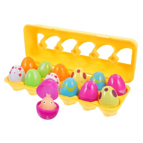 ibasenice 12 Stück Osterei-Set easter teigroller ostern mitgebsel kindergeburtstag ostereierfarbe Ostereier Box toys Osterspielzeug ostern gefülltes ei Ostereier Plastik von ibasenice