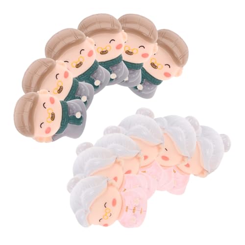 ibasenice 12 Stück Teiliges Hochzeit Kuchenfiguren aus Stabilem Resin Alte Ehepaar Deko für Jubiläum Geburtstagsfeier und DIY Cake Topper Kompakte Elegante Figuren für Romantische von ibasenice
