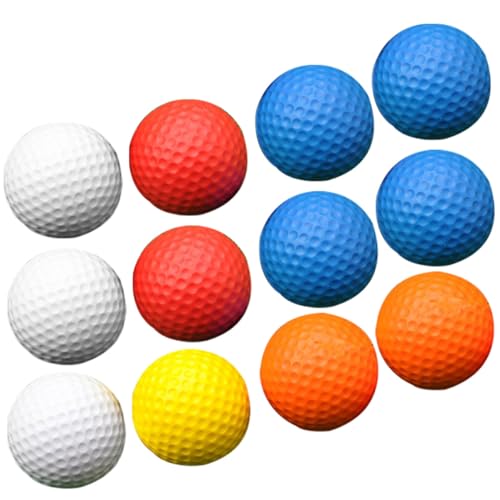 ibasenice 12 Stück Teiliges Mini Golf Stressbälle aus Langlebigem Pu Schaum Elastisch und Reißfest als Stressabbau für Erwachsene Mitgebsel für Geburtstagsfeiern und Zufällige Farbe von ibasenice