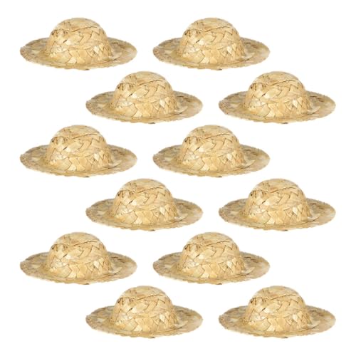ibasenice 12 Stück Teiliges Miniatur Puppenhüte Handgewebte Strohhüte für DIY Bastelprojekte Dekoration für Partys und Puppenhäuser Vielseitig Einsetzbar ibasenice 12 Stück Teiliges Miniatur Puppenhüte Handgewebte Strohhüte für DIY Bastelprojekte Dekoration für Partys und Puppenhäuser Vielseitig Einsetzbar von ibasenice