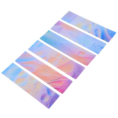 ibasenice 12 Stücke Sensorische Aufkleber für Erwachsene und Kinder Druckreduzierende Selbstklebende Sensory Strips mit Rauher Textur Beruhigende Sticker für Stressabbau und Konzentration von ibasenice