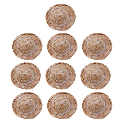 ibasenice 12St Puppenmütze Miniatur Kappe bastelset bastelmaterial für Lebendige Puppen Teddybärhüte Puppenhüte geflochtene Strohhüte handgefertigter Strohhut Hölzern ibasenice 12St Puppenmütze Miniatur Kappe bastelset bastelmaterial für Lebendige Puppen Teddybärhüte Puppenhüte geflochtene Strohhüte handgefertigter Strohhut Hölzern von ibasenice