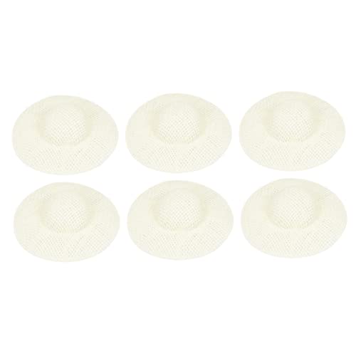 ibasenice Puppenhut-Set 12-teilig Mini-handarbeitskappe Papierstoff-Visier Für Basteldekor Partyzubehör von ibasenice
