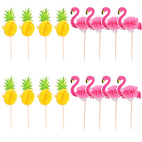 ibasenice Flamingo-kuchendekorationsset 16-teilig Wabenpapier-kuchenaufsätze Für Party-desserts ibasenice Flamingo-kuchendekorationsset 16-teilig Wabenpapier-kuchenaufsätze Für Party-desserts von ibasenice