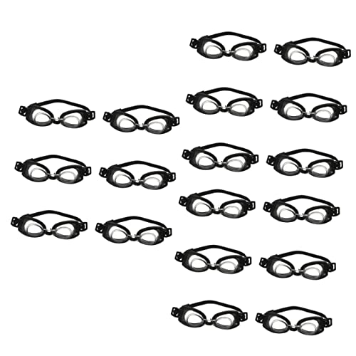ibasenice 18 STK Mini Baby Schwimm Brille Puppe Cosplay Brille dekorative Brillenrequisiten Gläser Trendige Sonnenbrille Brille für Puppe stilvolles Brillenspielzeug Mode Schwimmbrille von ibasenice